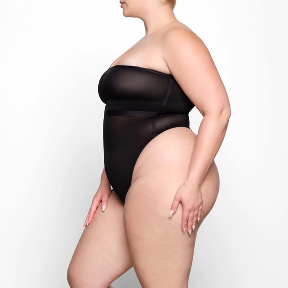 NWT Skims Sheer Sculpt Bandeau in Onyx - Picture 6 of 8